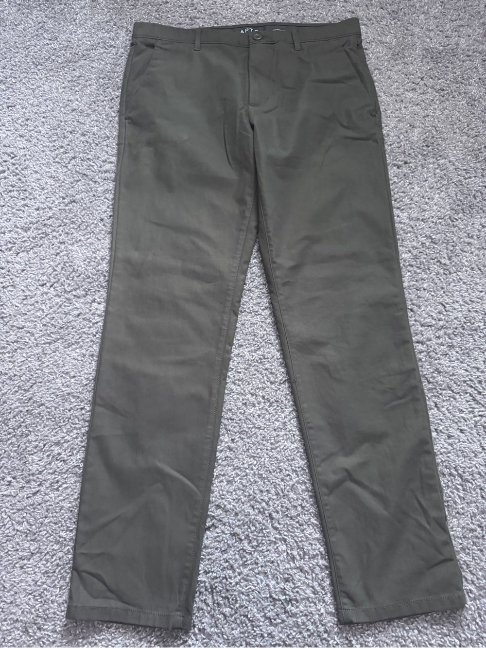 NWOT-Apt. 9 Men's Olive Chino Pants-Slim-34/32